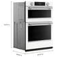 KitchenAid 30" Smart Combination Microwave Wall Oven with Air Fry Mode in White, , large
