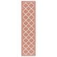 Safavieh Bermuda 2" x 8" Rust and Ivory Indoor/Outdoor Area Performance Rug, , large