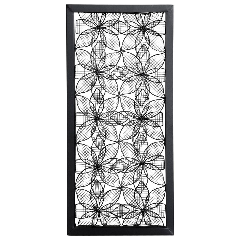 Flair Industries 26" x 12" Metal Flower Box Wall Art, , large