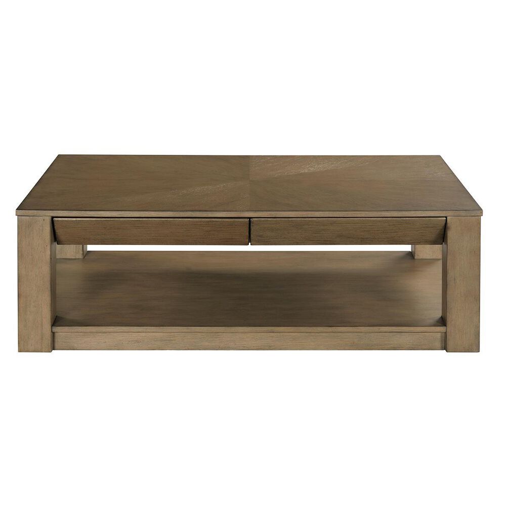 American Drew Paulson Rectangular Coffee Table with Drawers in Cocoa, , large