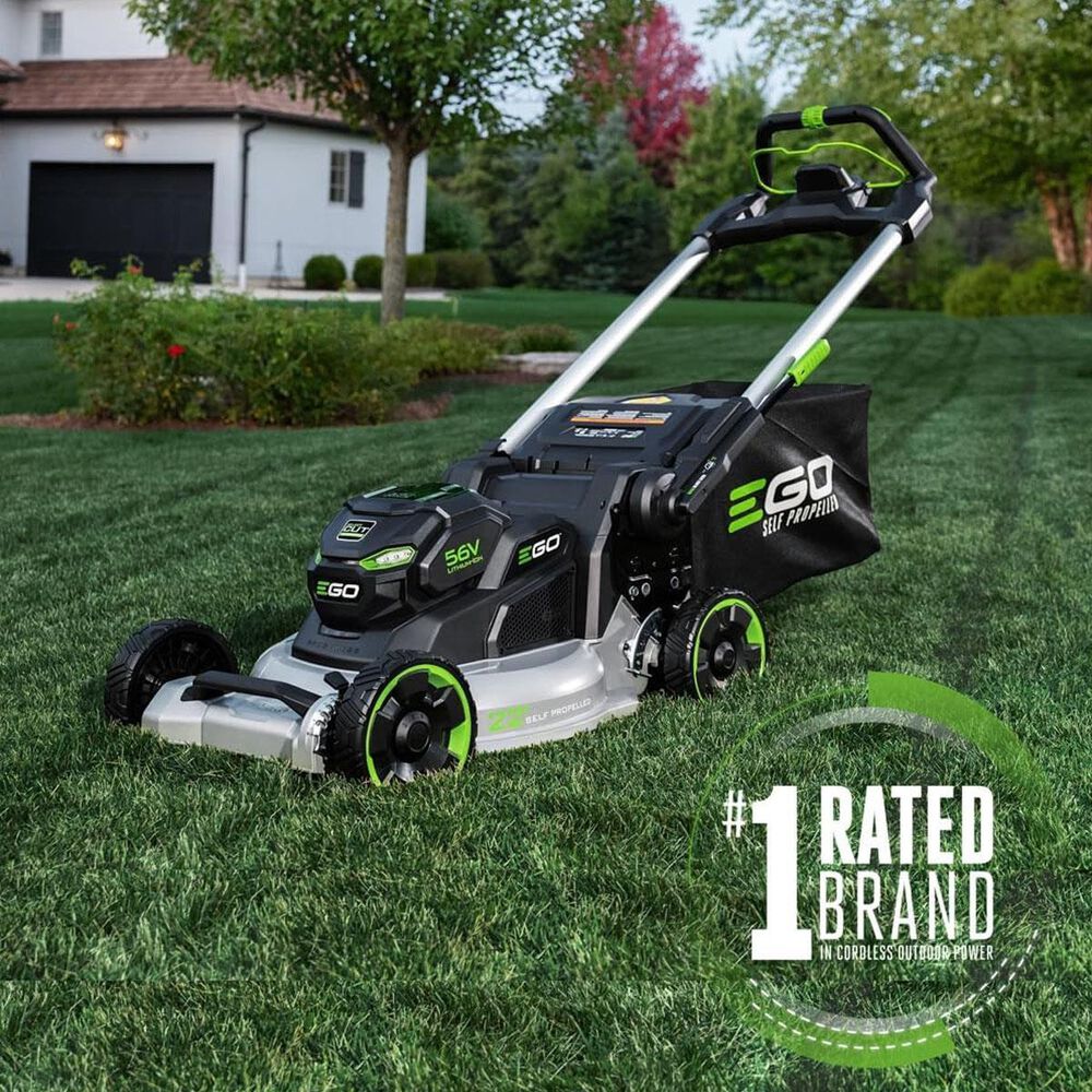 EGO POWER+ 22" Battery-Powered Self-Propelled Lawn Mower, includes 56V 10.0Ah Battery, 700W Charger, and POWER+ 5.0 Amp Hour Battery with Fuel Gauge, , large
