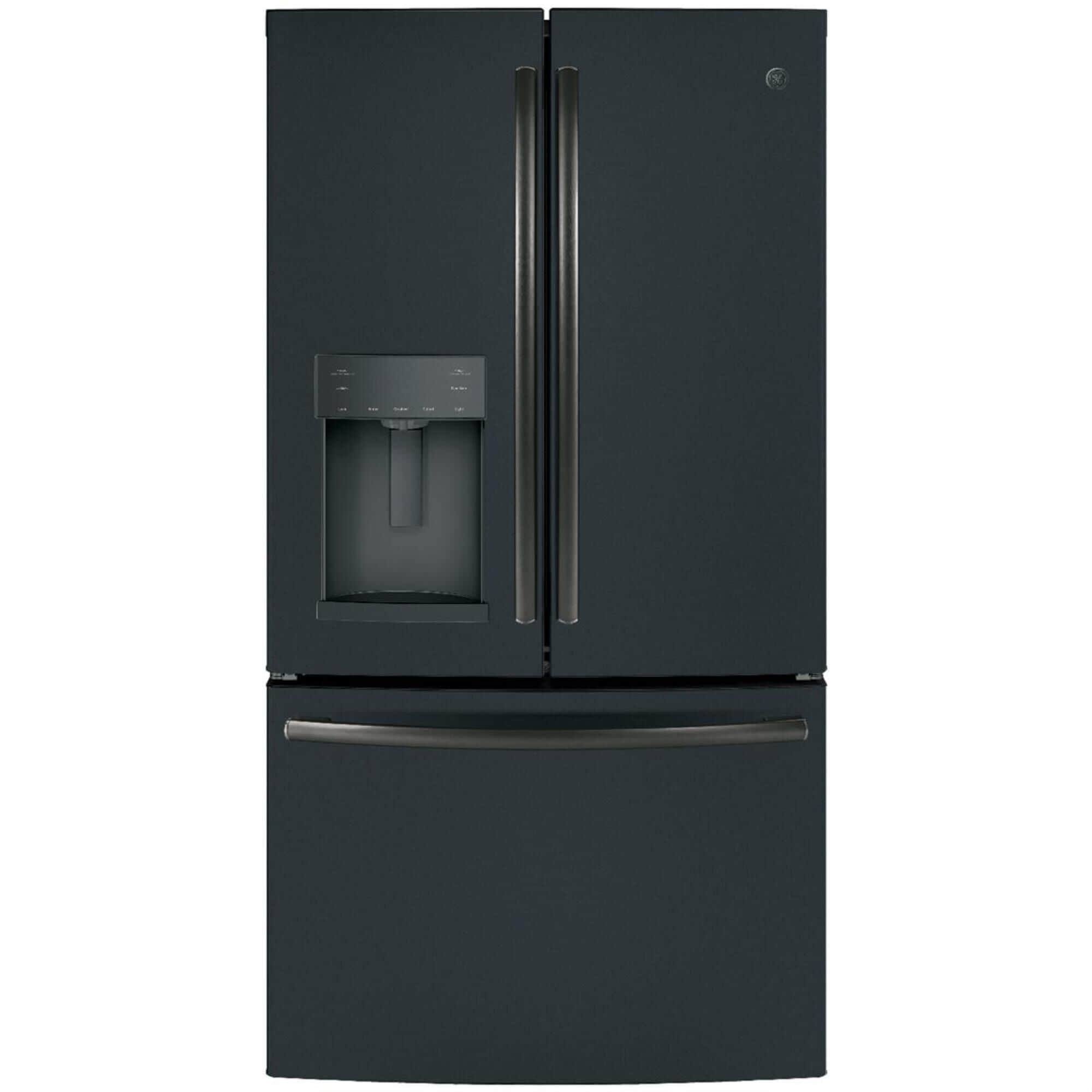 Ge black discount stainless steel refrigerator