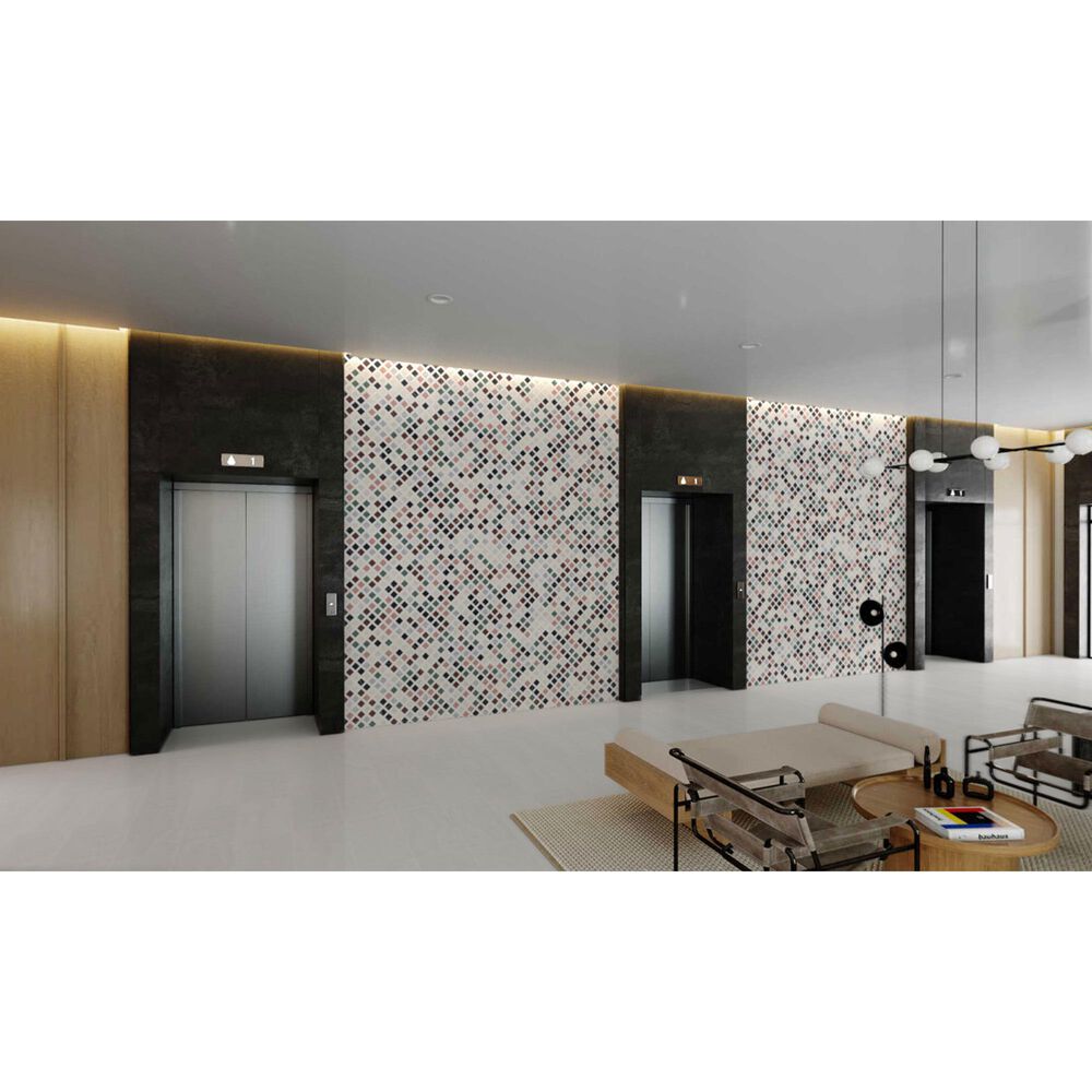 Soho Studio Chosen Multicolor 11.92" x 11.92" Marble Mosaic Sheet, , large