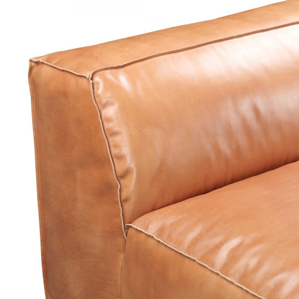 Moe&#39;s Home Collection Luxe Leather Slipper Chair in Tan, , large