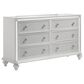 New Heritage Design Stardust 6-Drawer Dresser in White, , large