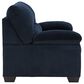 Ashley SimpleJoy Stationary Loveseat in Navy, , large