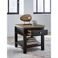 Ashley Drazmine End Table in Brown and Dark Chocolate, , large