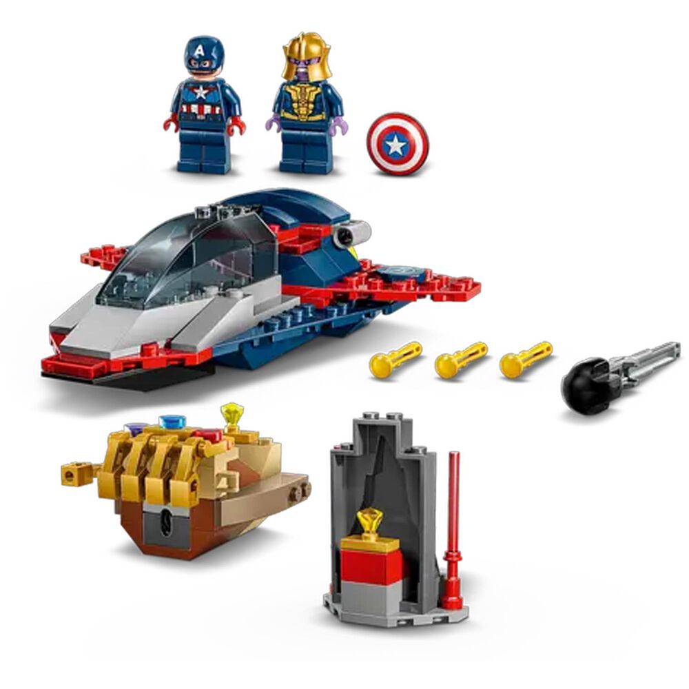 LEGO Marvel Captain America and Thanos Building Set, , large