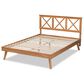 Baxton Studio Galvin Full Platform Bed in Brown, , large