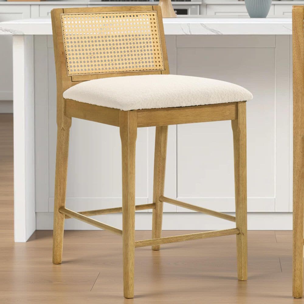 Armen Living Tobias Counter Height Stool in Amber Glow, , large