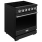 Thor Kitchen Gordon Ramsay 4.6 Cu. Ft. Professional Freestanding Electric Range with Stainless Steel Handle Kit in Black, , large