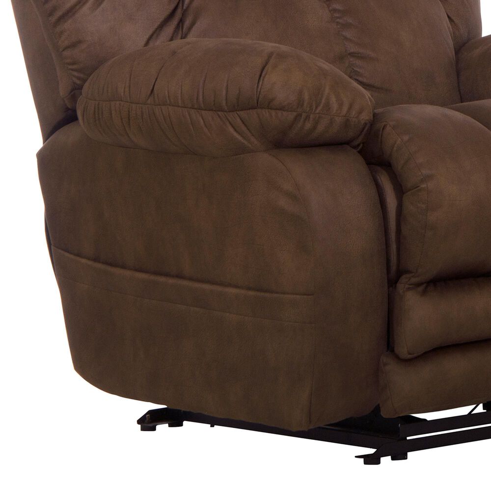 Catnapper Dawkins Power Lay Flat Recliner in Chocolate, , large