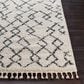 Surya Berber Shag BBE2301 2"7" x 7"3" Charcoal and Light Beige Runner, , large