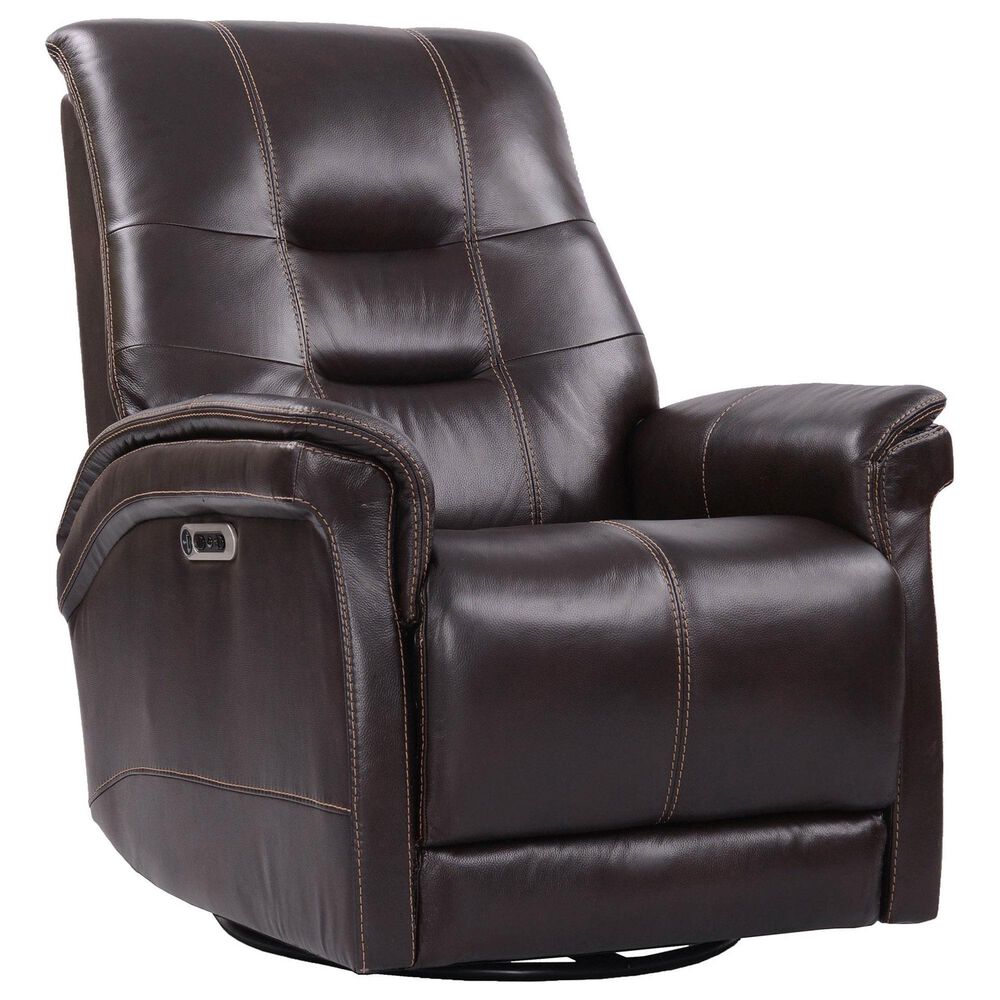 Simeon Collection Carnegie Power Recliner in Verona Coffee, , large