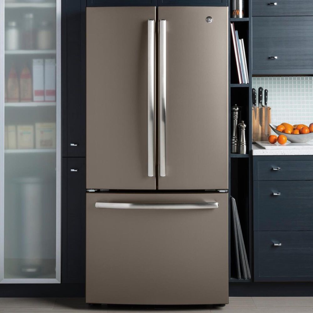 GE Appliances 18.6 Cu. Ft. Counter-Depth French-Door Refrigerator in Slate, , large