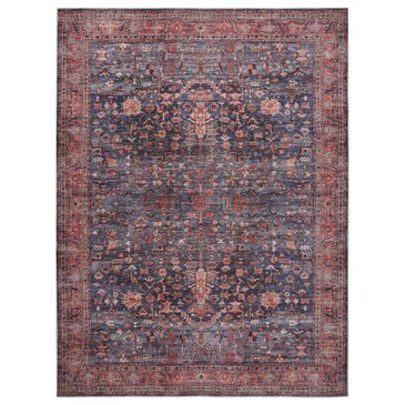 Nourison Grand Washables 9"2" x 12" Navy Brick Area Rug, , large