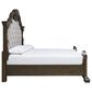 Millenium Queen Upholstered Bed in Dark Brown, , large