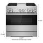JennAir Noir 36" Professional Range with Griddle in Stainless Steel, , large