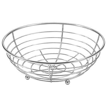 Home Basics Flat Wire Fruit Bowl in Silver, , large