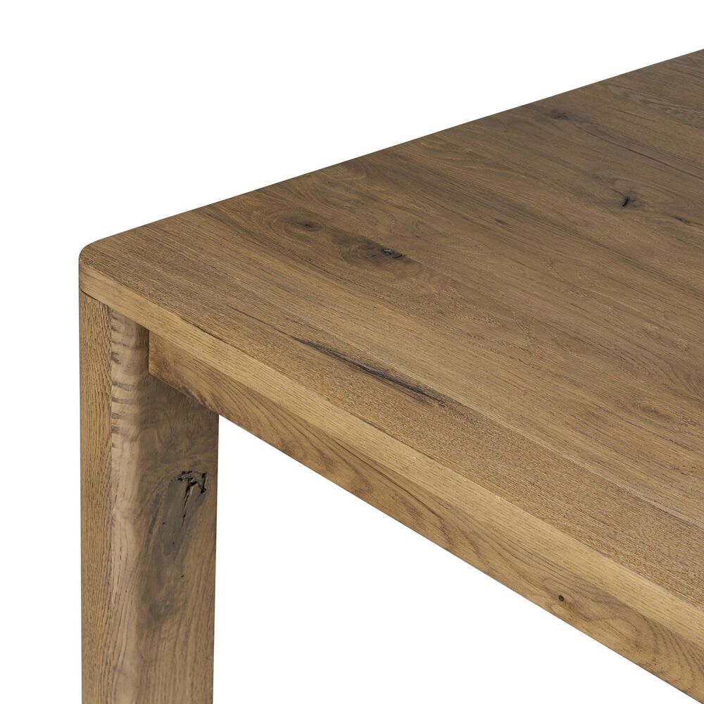 Four Hands Noeline Double Extension Dining Table in Resawn Worn Oak - Table Only, , large