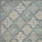 Safavieh Evoke EVK274C 5"1" Square Light Blue and Ivory Area Rug, , large