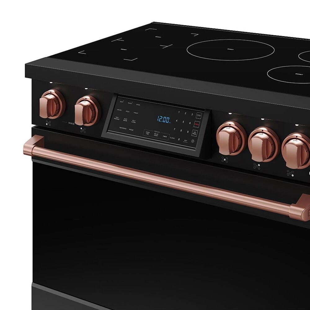 Thor Kitchen Gordon Ramsay 6 Cu. Ft. Professional Induction Range with Rose Gold Handle Kit in Stainless Steel, , large