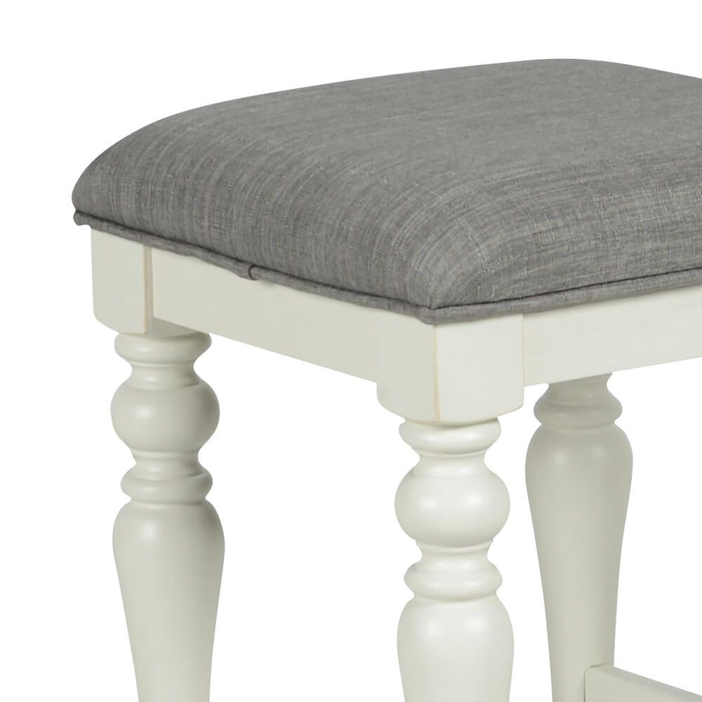 Steve Silver Jackson Sofa Bar with 3 Stool in White and Oak, , large