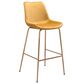 Zuo Modern Tony Extra Tall Bar Chair in Yellow/Gold, , large