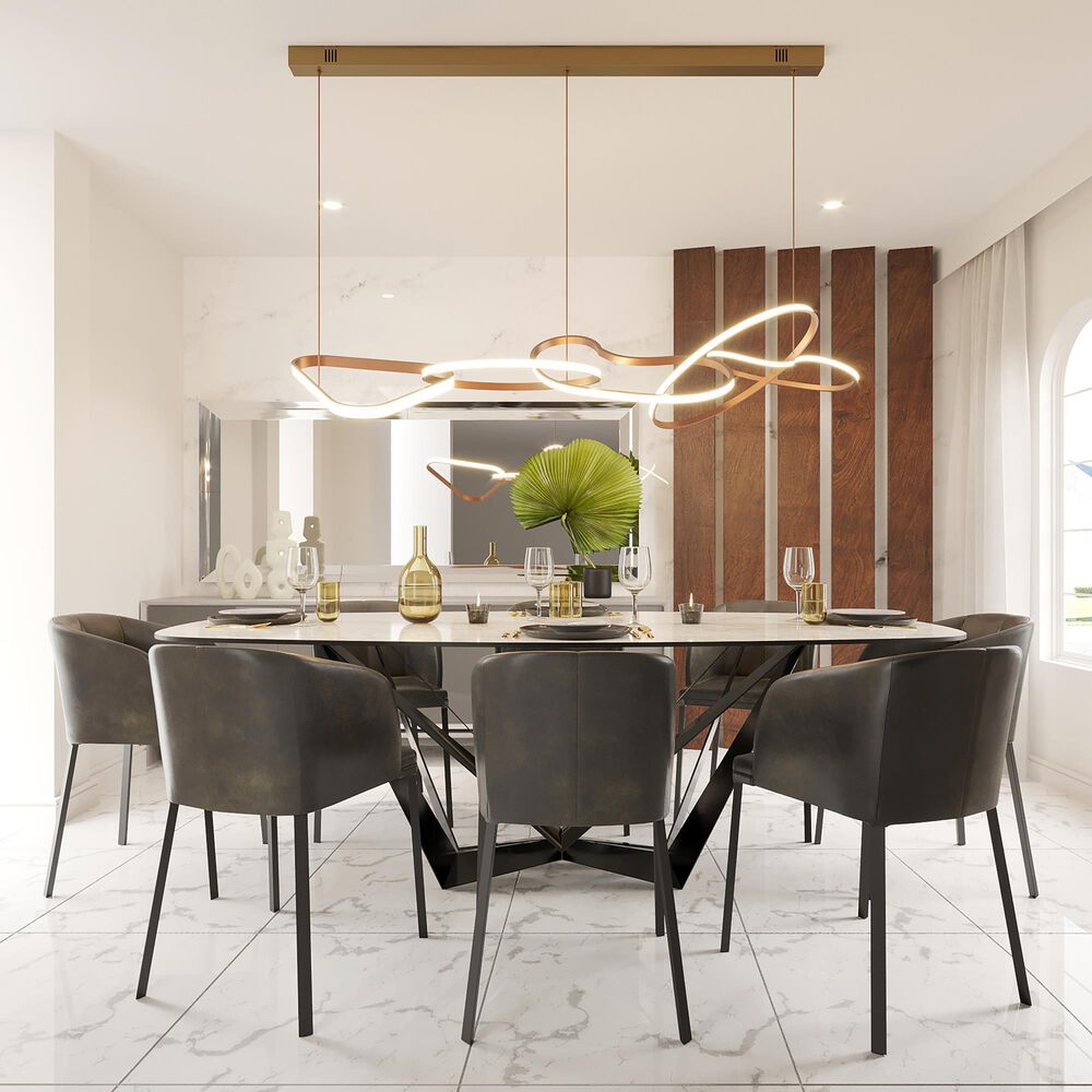 Maxim Lighting Unity 5-Light LED Pendant in Brushed Champagne, , large