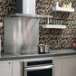 Shaw Molten Hexagon Bronze 11.49" x 11.02" Glass Mosaic Sheet, , large