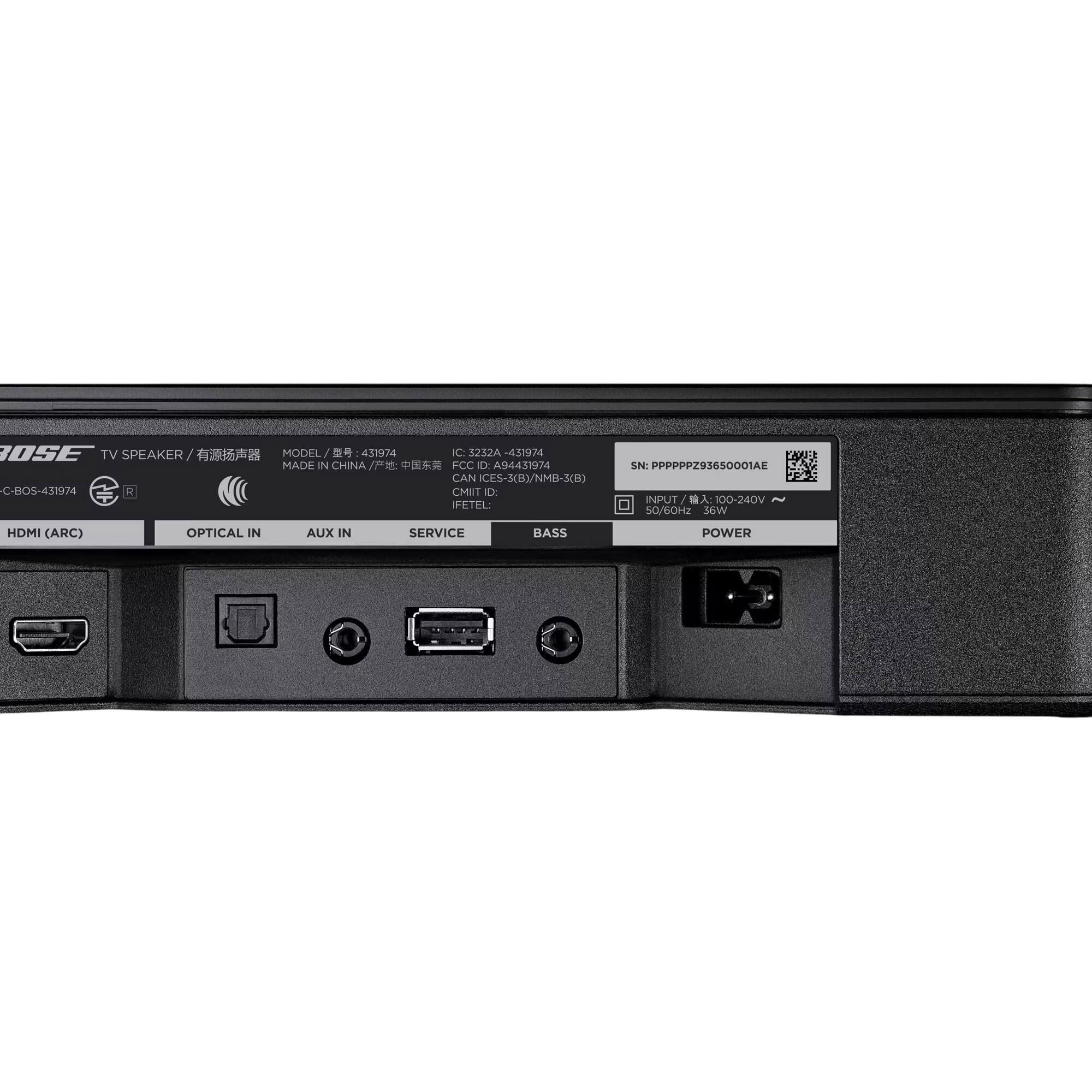 Bose TV Speaker Bluetooth Soundbar (2nd Gen) in Black