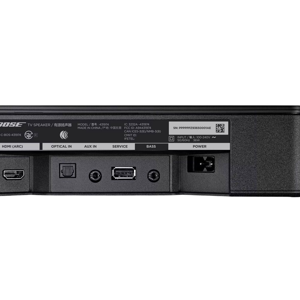 Bose TV Speaker Bluetooth Soundbar (2nd Gen) in Black, , large