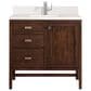 James Martin Vanities Addison 36" Single Bathroom Vanity in Mid-Century Acacia with Single Hole 3 cm White Zeus Quartz Top and Rectangular Sink, , large