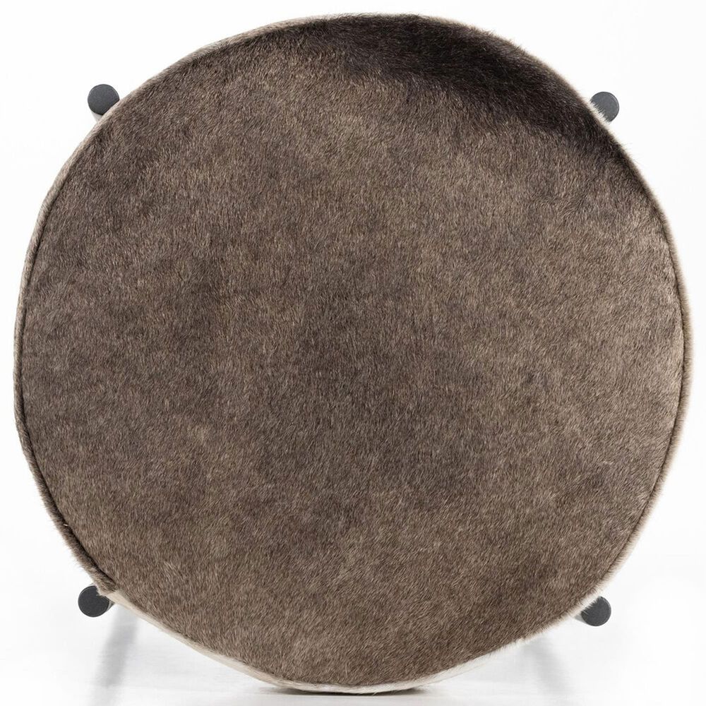 Four Hands Nocona Bar Stool with Speckled Hide Leather in Gunmetal, , large