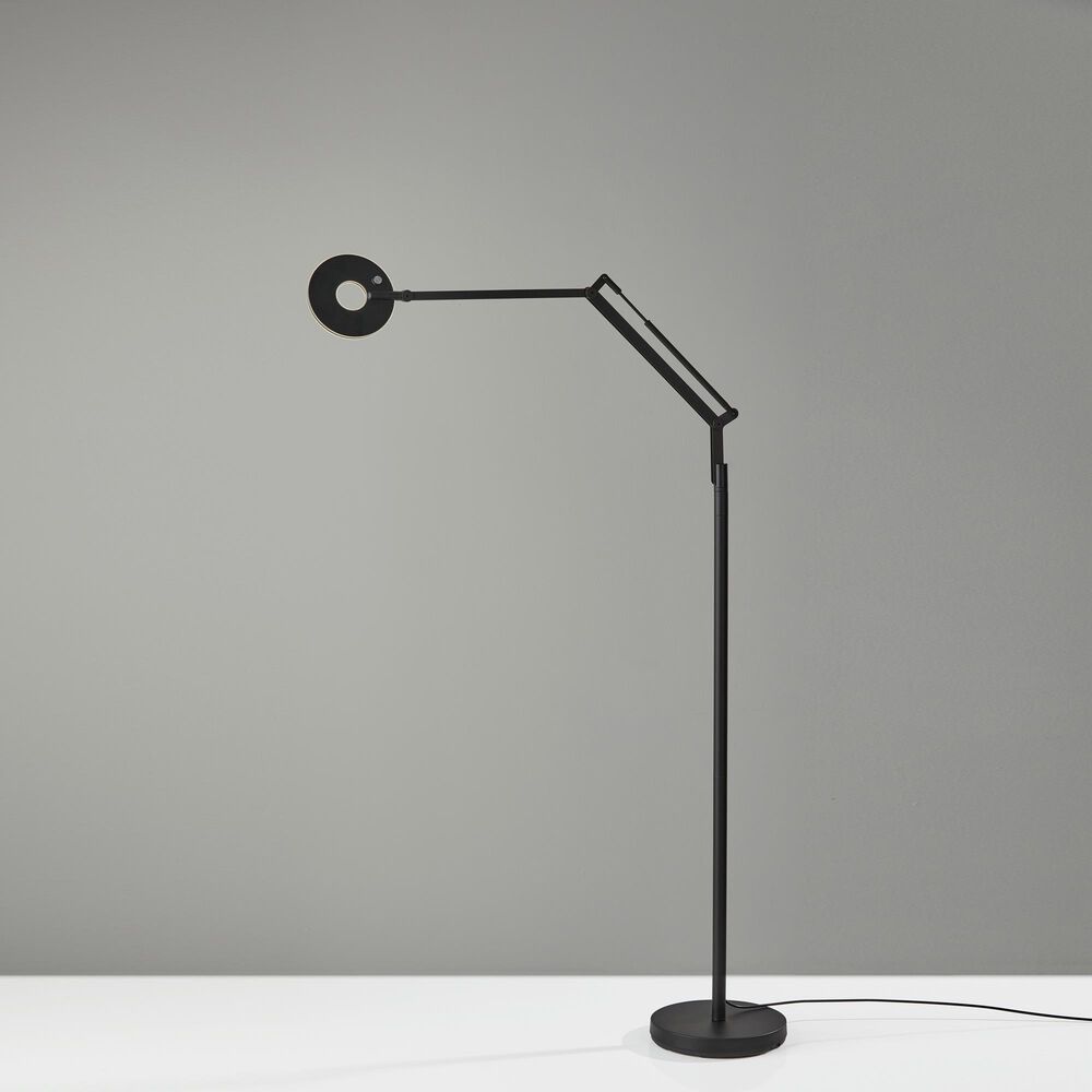 Adesso Gordon LED Floor Lamp in Black, , large
