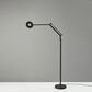 Adesso Gordon LED Floor Lamp in Black, , large