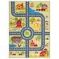 Safavieh Kids Playhouse 4"4" x 6" Light Green and Dark Grey Rug, , large