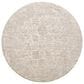 Surya Masterpiece Cream, Medium Gray and Light Gray 6"7" Round Area Rug, , large