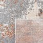 Safavieh Aston 4" x 6" Grey and Rust Area Rug, , large