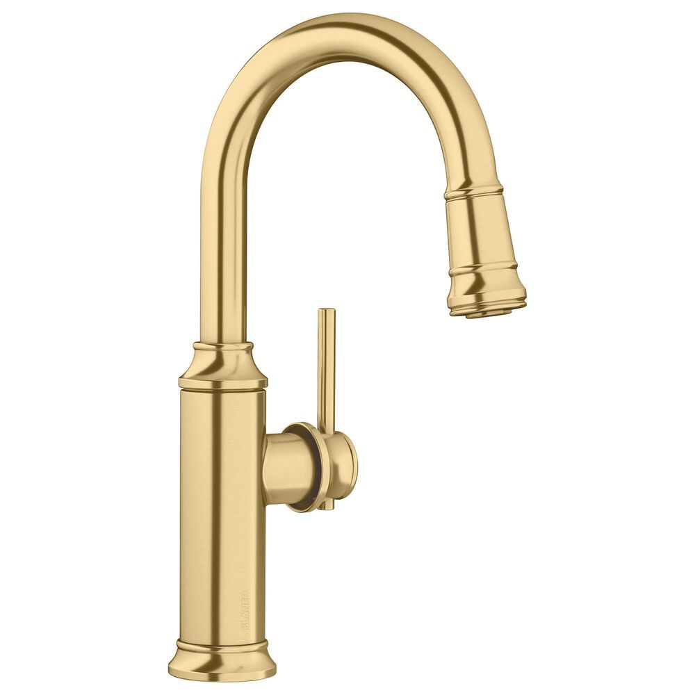 Blanco Empressa Pull-Down Bar Faucet 1.5 GPM in Satin Gold, , large