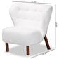Baxton Studio Cabrera Accent Chair in White, , large