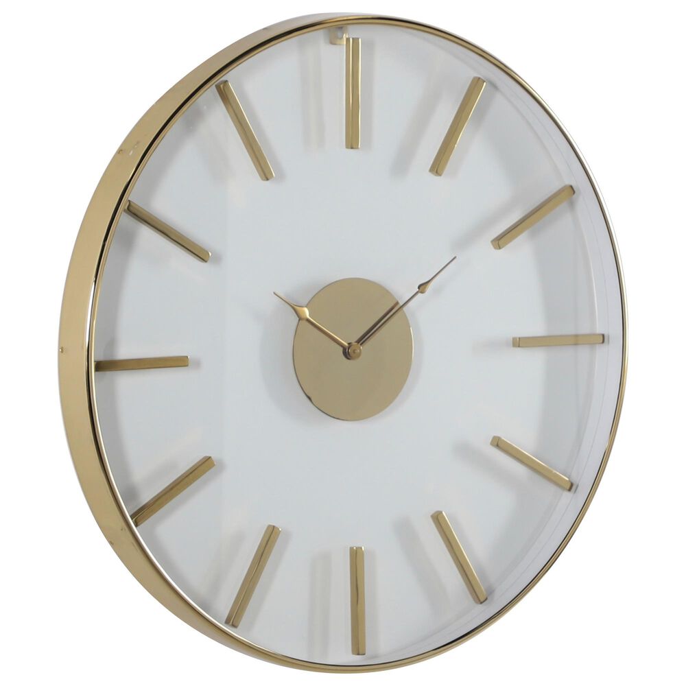 Venus Williams Collection 30" Contemporary Metal Wall Clock in Gold, , large
