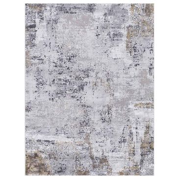 Amer Rugs Hamilton 10"3" x 14" Gray and Gold Area Rug, , large