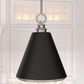 Hunter Klein 12" 1-Light Pendant in Brushed Nickel, , large