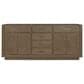Lexora Home Abbey 72" Double Bathroom Vanity in Grey Oak with 2 cm White Quartz Top and Rectangular Sinks, , large