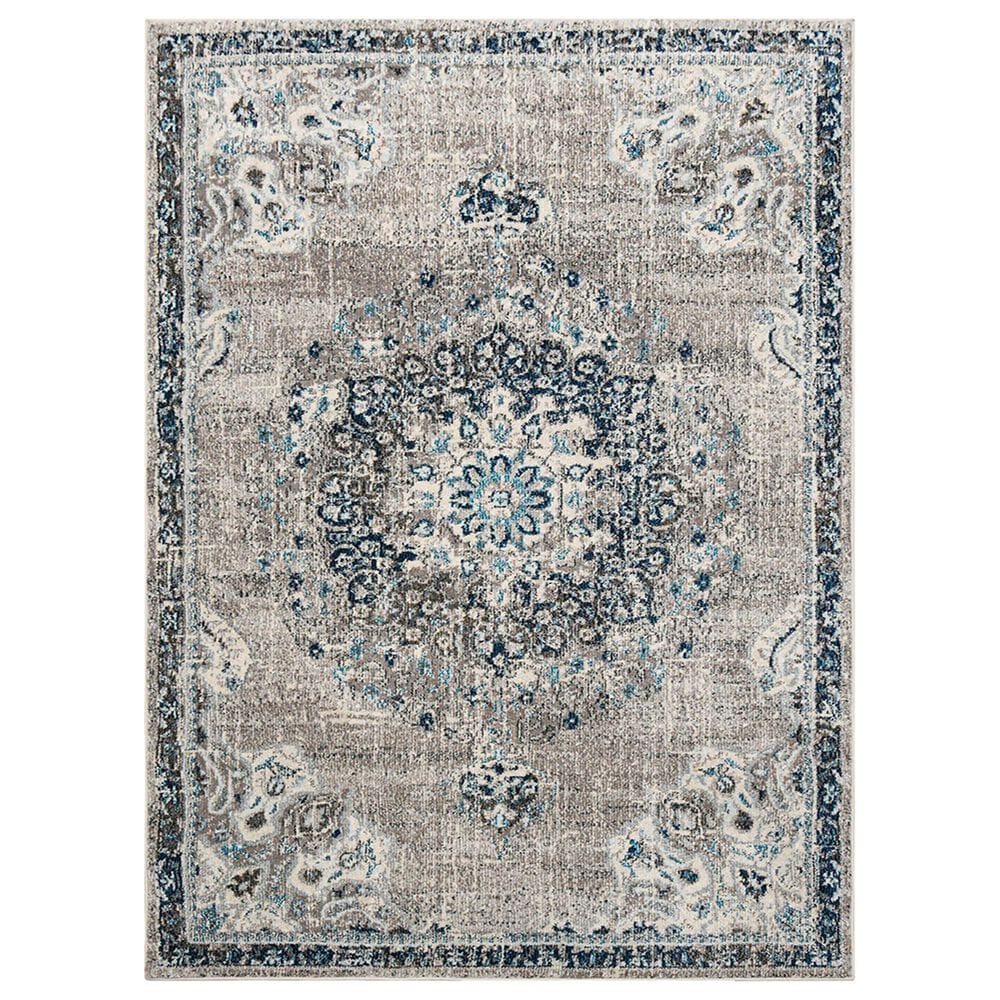 Amer Rugs Montana 8"10" x 11"10" Teal Area Rug, , large