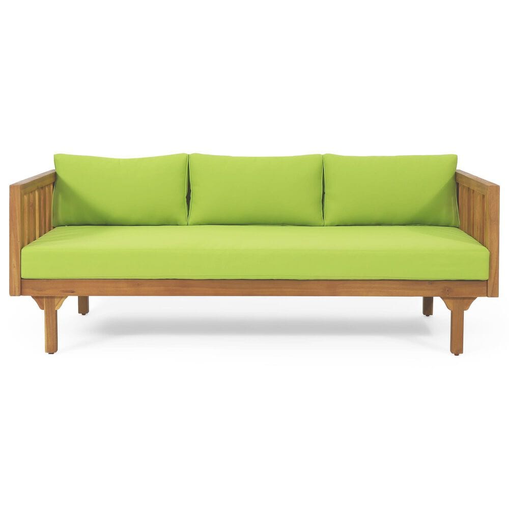 Hearth and Haven Claremont Outdoor Sofa Daybed in Green, , large
