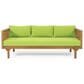 Hearth and Haven Claremont Outdoor Sofa Daybed in Green, , large