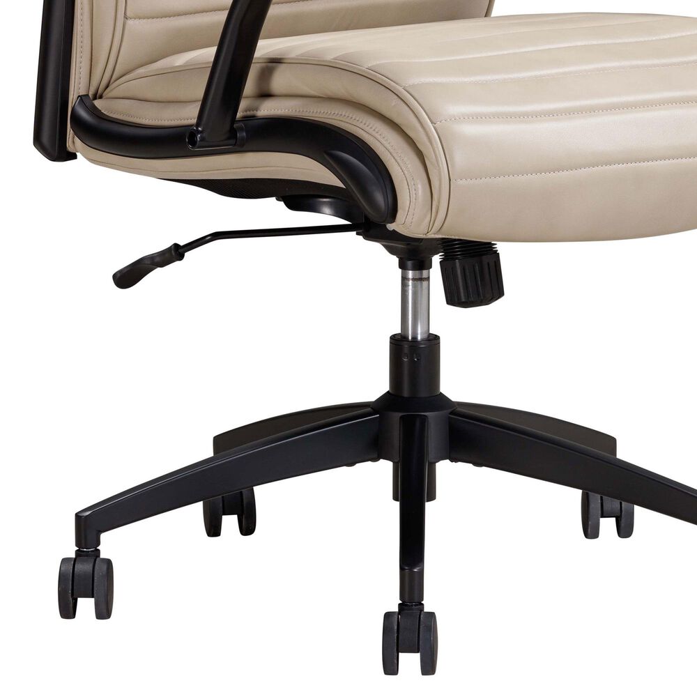 Simeon Collection Leather Desk Chair in Antique Linen, , large