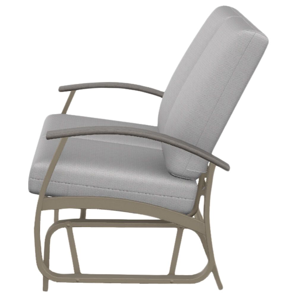 Telescope Casual Furniture Montego Patio Glider Loveseat in Kismet Wren, , large